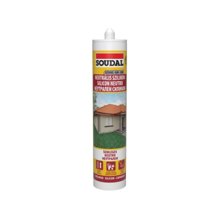 Silicon Neutru Gri Soudal 280 Ml / BAX 15 Buc